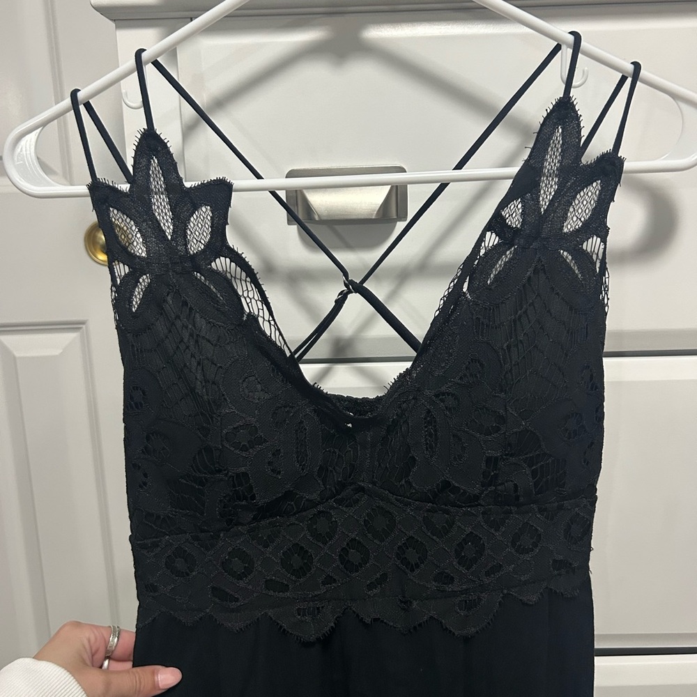 Black Lace Top Dress